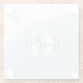 Monogram Seaglass Glas Onderzetter (Achterkant)
