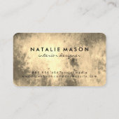 Monogram Sepia Grunge Visitekaartje (Achterkant)