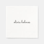 Monogram Servet | Op Maat Gemaakte Servetten met N (Voorkant)