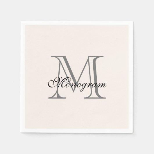 Monogram servetten (Voorkant)