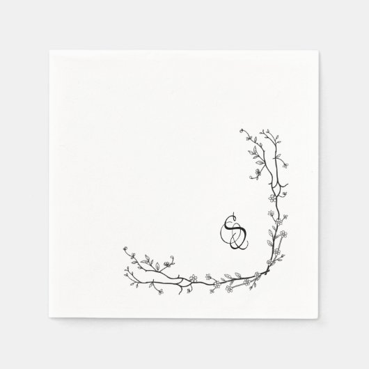 Monogram servetten van papier (Voorkant)