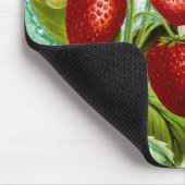 Monogram Shabby Chic  aardbeien Muismat (Hoek)