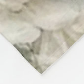 Monogram Shabby Chic  Lady Blue Floral Fleece Deken (Hoek)