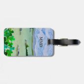 Monogram Shamrock Bagagelabel (Achterkant horizontaal)