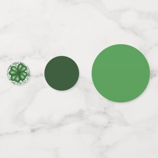 Monogram Shamrock Confetti (Achterkanten)