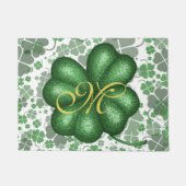 Monogram Shamrock Doormat Deurmat (Voorkant)