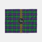 Monogram Shaw Tartan Fleece Deken (Voorkant (Horizontaal))