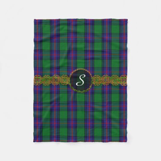 Monogram Shaw Tartan Fleece Deken (Voorkant)
