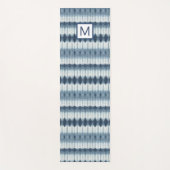 Monogram | Shibori Indigio Print Yogamat (Voorkant)