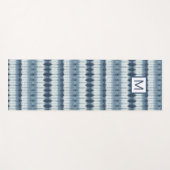 Monogram | Shibori Indigio Print Yogamat (Voorkant (horizontaal))