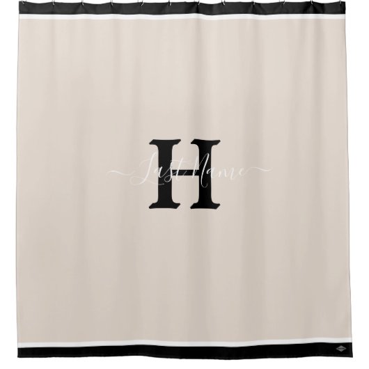 Monogram Shower Curtain HAMbyWG Douchegordijn (Voorkant)