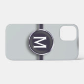 Monogram Silver Foil Schrijfbriefje Case-Mate iPhone Case (Achterkant (horizontaal))