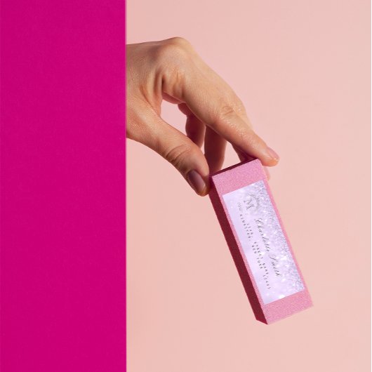 Monogram Silver Glitter Lavender RSVP Bridal Etiket