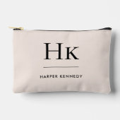 Monogram Simple Blush Pink Chic Monogramed Etui (Voorkant)