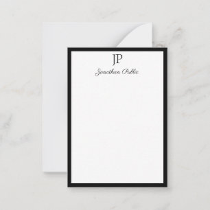 Monogram Simple Sjabloon Handwrite Script