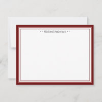 Monogram Simple Wine Border Classic Personated N