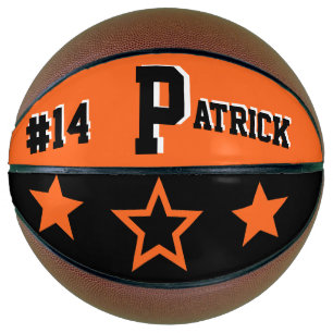 Monogram Sinaasappel en zwart Basketbal