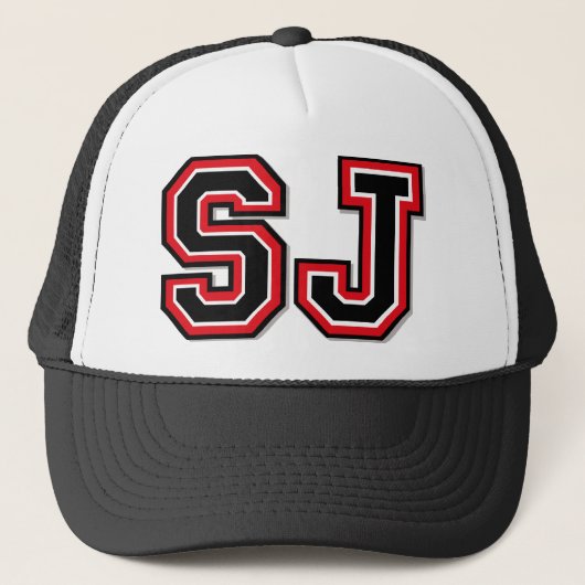Monogram "SJ" Trucker Pet (Voorkant)