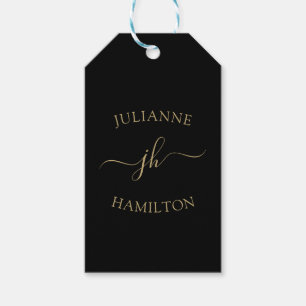 Monogram Sjabloon Cadeaubonnen Labels Cadeaulabel