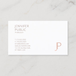 Monogram Sjabloon Elegant Professional Simple Luxe Visitekaartje