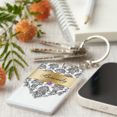 Monogram Sleutelhanger aan twee zijden (Voorkant Rechts)