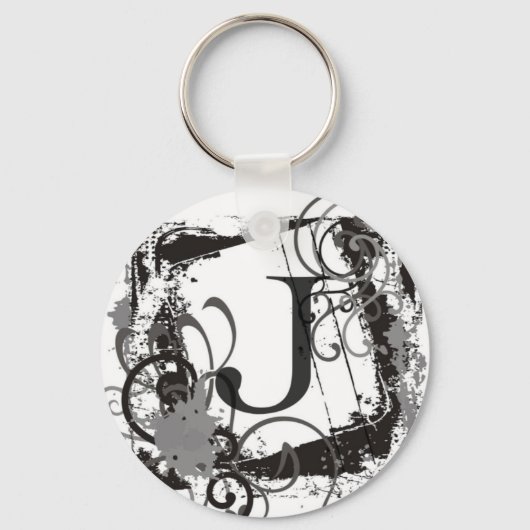 Monogram Sleutelhanger "J" (Voorkant)