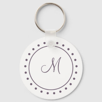 Monogram Sleutelhanger (pruimen)