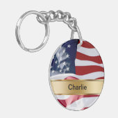 Monogram Sleutelhanger Twee Sided (Voorkant Links)