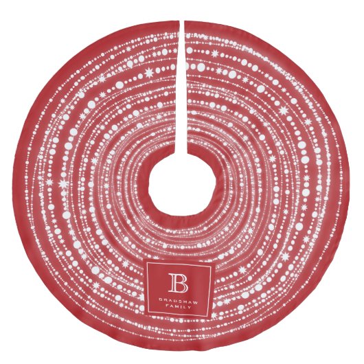 Monogram smeedbaar met kerst en helderheid kerstboom rok (Voorkant)