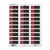 Monogram Snake Black en Red Print Etiket (Full Sheet)