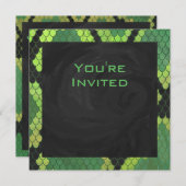 Monogram Snake Green en Black Kaart (Voorkant / Achterkant)