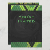 Monogram Snake Green en Black Kaart (Voorkant / Achterkant)