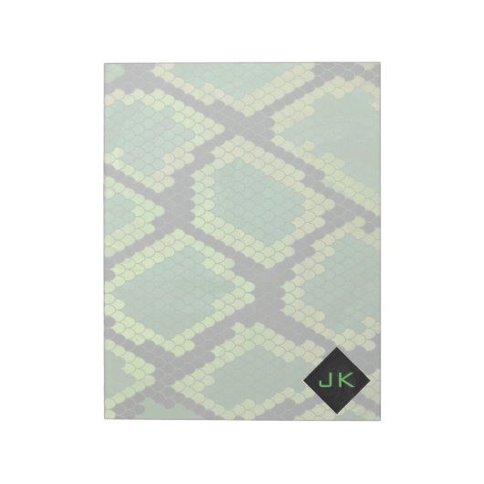 Monogram Snake Green en Black Notitieblok (Gedraaid)
