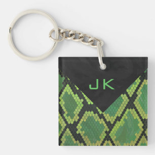 Monogram Snake Green en Black Sleutelhanger