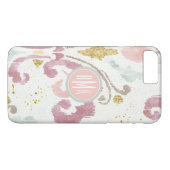 Monogram | Soft Deco-patroon Case-Mate iPhone Case (Achterkant (Horizontaal))