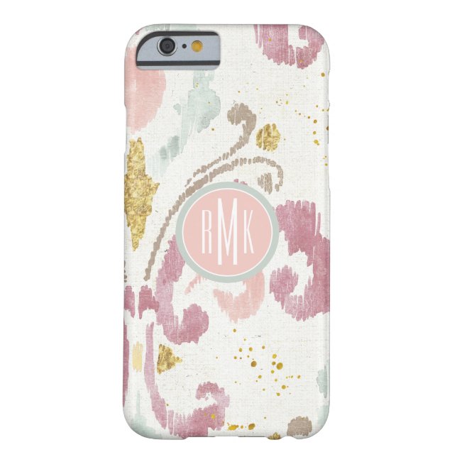 Monogram | Soft Deco-patroon Case-Mate iPhone Case (Achterkant)