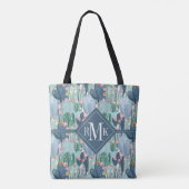 Monogram | Soft Patel Cactus Pattern Draagtas (Achterkant)