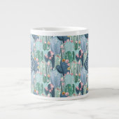 Monogram | Soft Patel Cactus Pattern Extra Grote Beker (Voorkant)