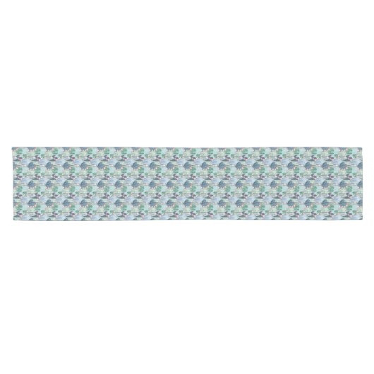 Monogram | Soft Patel Cactus Pattern Korte Tafelloper (Horizontaal)