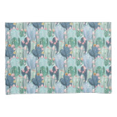 Monogram | Soft Patel Cactus Pattern Kussensloop (Voorkant-Rechts)