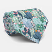 Monogram | Soft Patel Cactus Pattern Stropdas (Opgerold)