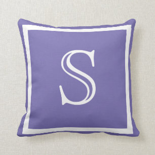 MONOGRAM Solid Paars felle, lichte kussen