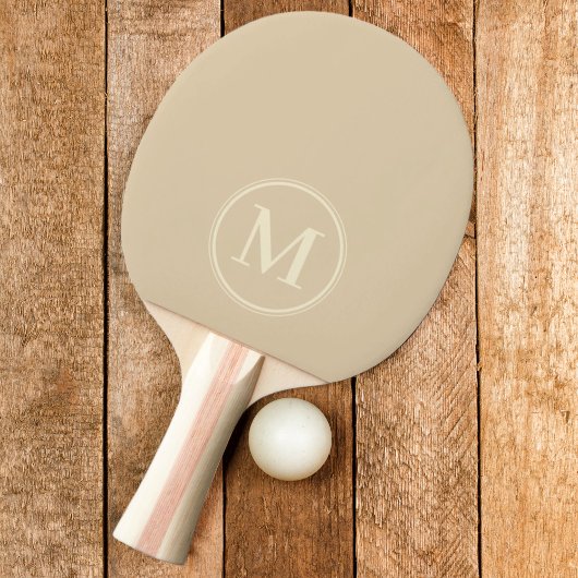 Monogram Solid Sand Dune Kleur Tafeltennisbatje