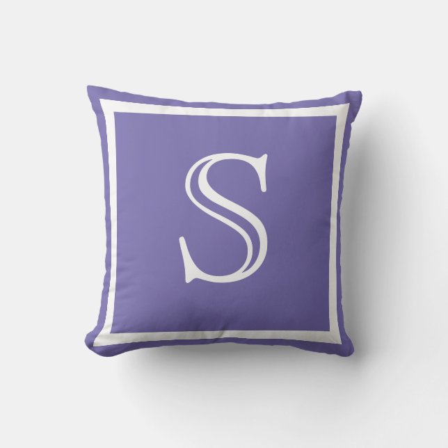 MONOGRAM Solide Violet clair coussin clair (Recto)