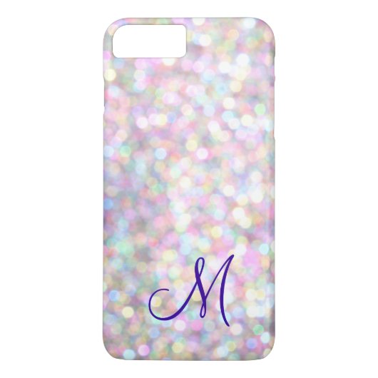 Monogram Sparkle iPhone 7 Plus Coque (Dos)