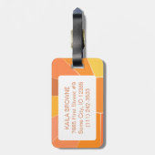 Monogram | Speciaal Abstract zonontwerp | Bagagelabel (Achterkant verticaal)