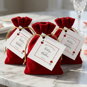 Monogram Speelkaart Trouw Save The Date Bedankjes Labels