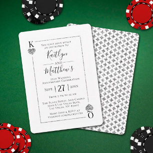 Monogram Spelen Kaart 25e bruiloft Jubileum