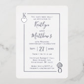 Monogram Spelen Kaart 25e bruiloft Jubileum (Voorkant)