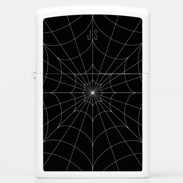Monogram Spiderweb Zippo aansteker (Voorkant)